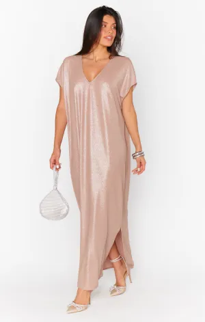 Robe Mondaine ~ Pull Pailleté Champagne