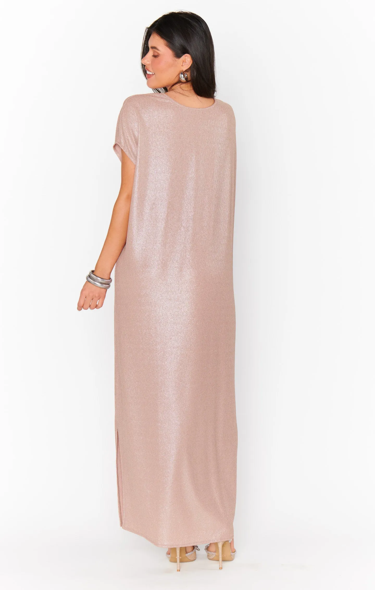 Robe Mondaine ~ Pull Pailleté Champagne