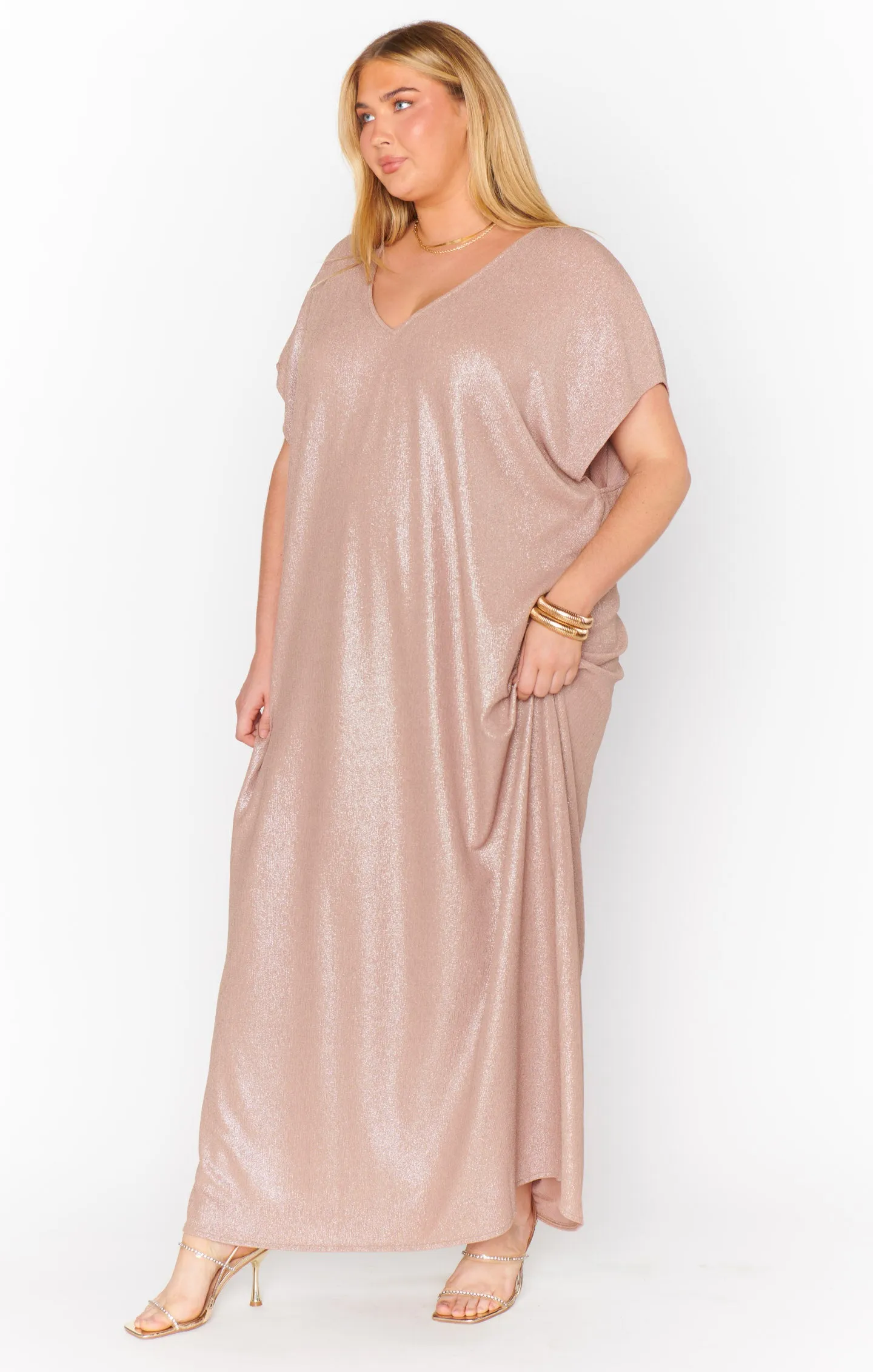 Robe Mondaine ~ Pull Pailleté Champagne