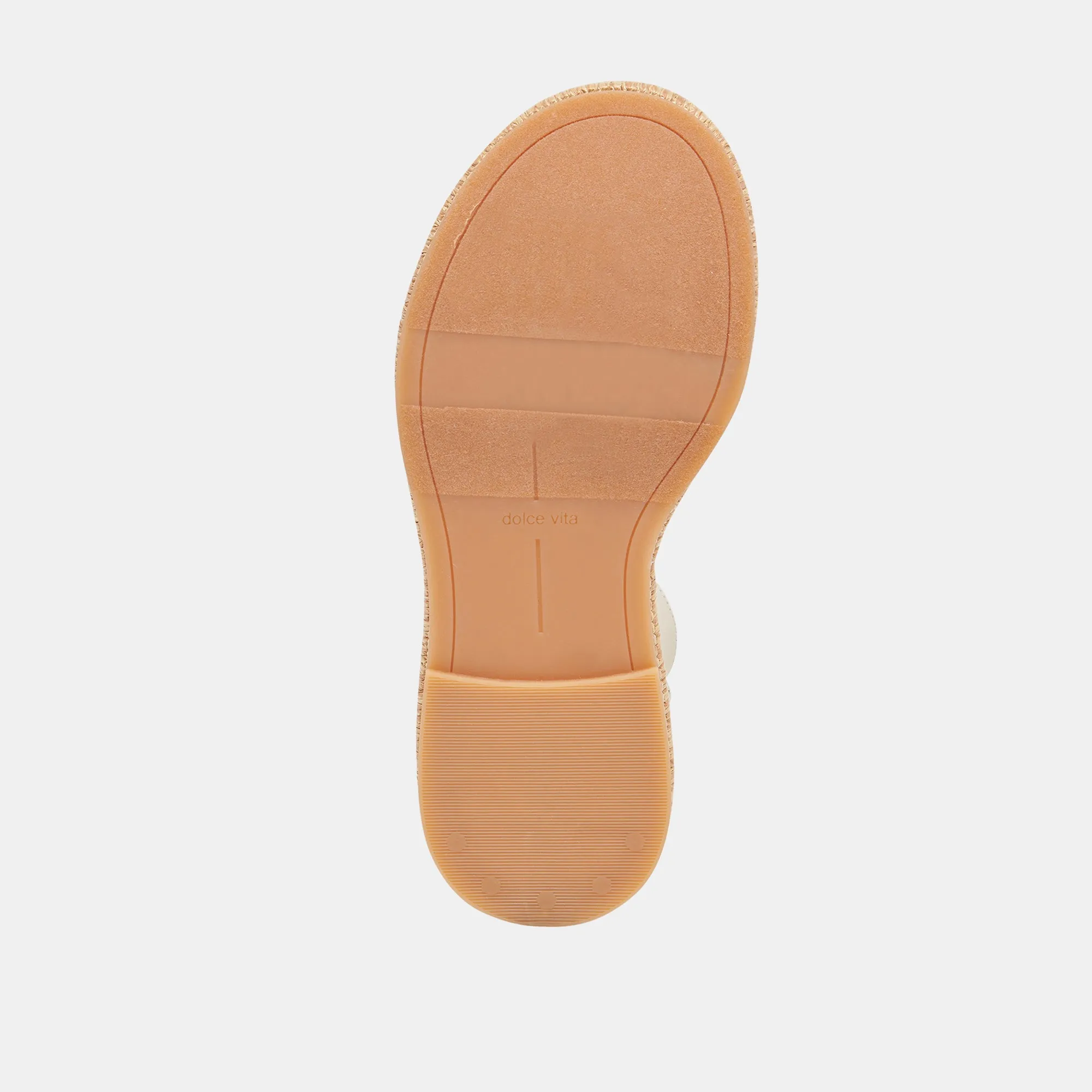 SANDALES WRILEY CREME TISSÉES EN RAFFIA