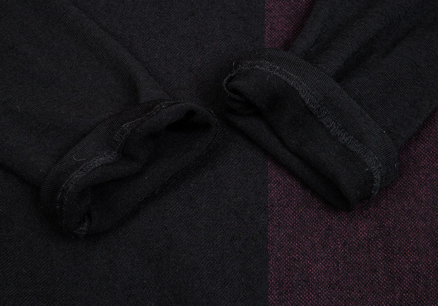 Yohji Yamamoto Japon. Robe évasée en laine et nylon à carreaux noirs Y's