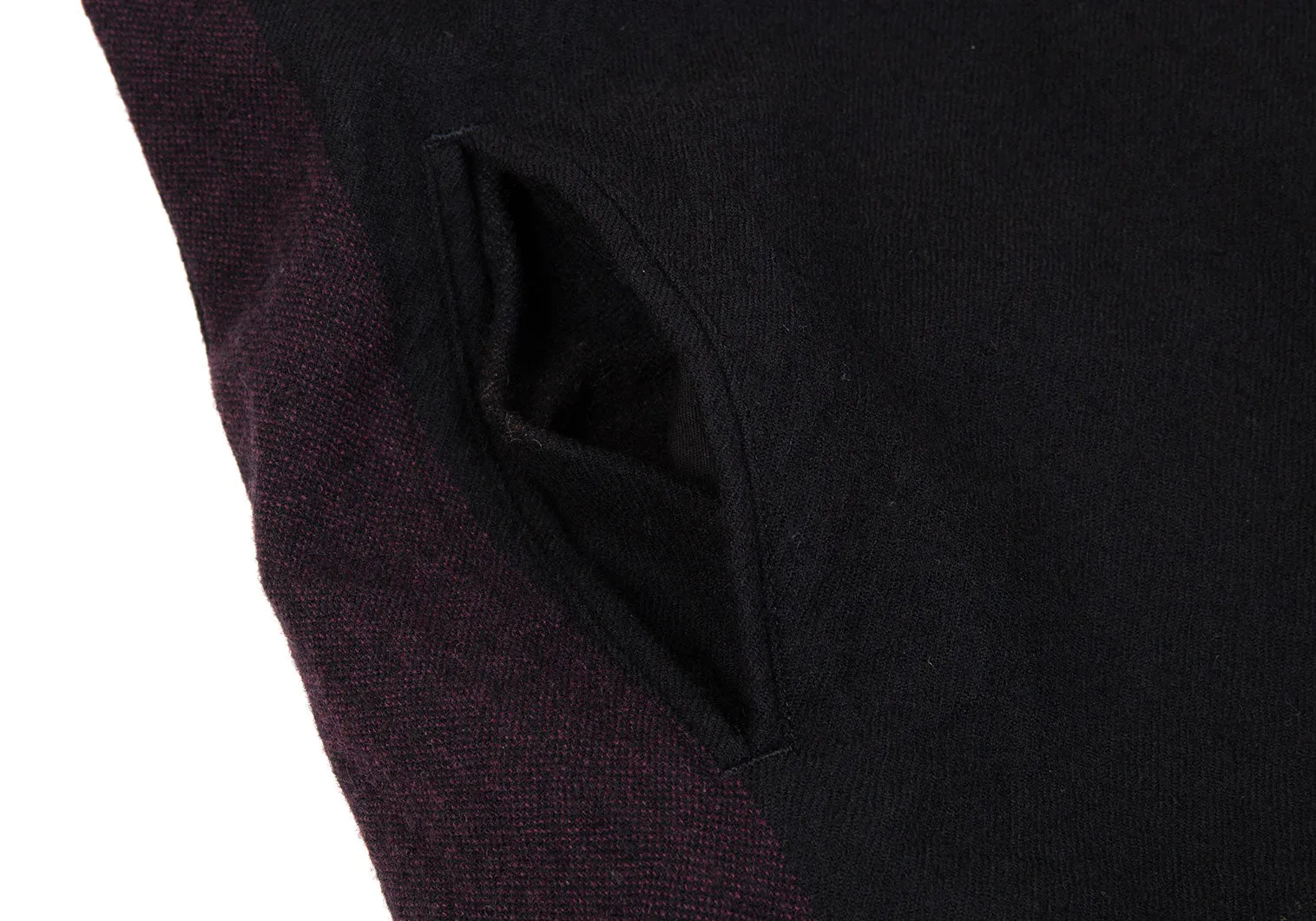 Yohji Yamamoto Japon. Robe évasée en laine et nylon à carreaux noirs Y's