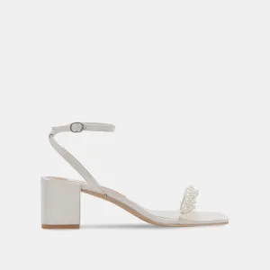 ZALIMA TALONS PERLES VANILLE